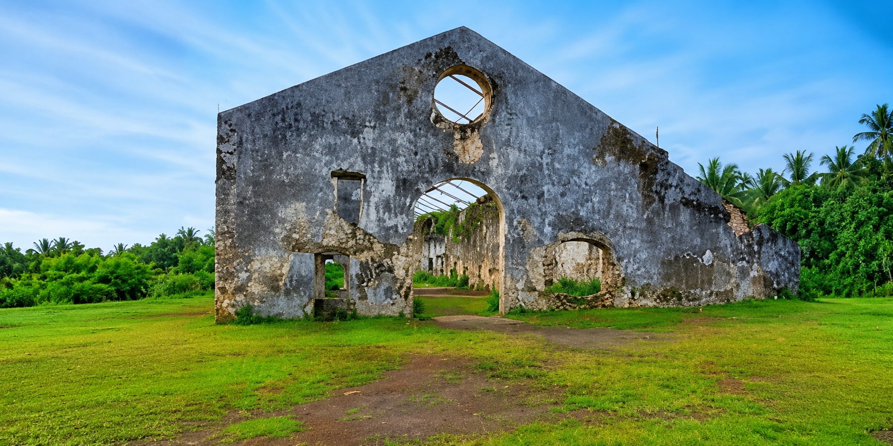 L'ancienne usine sucrière de Pomoni, dans la région de Moya