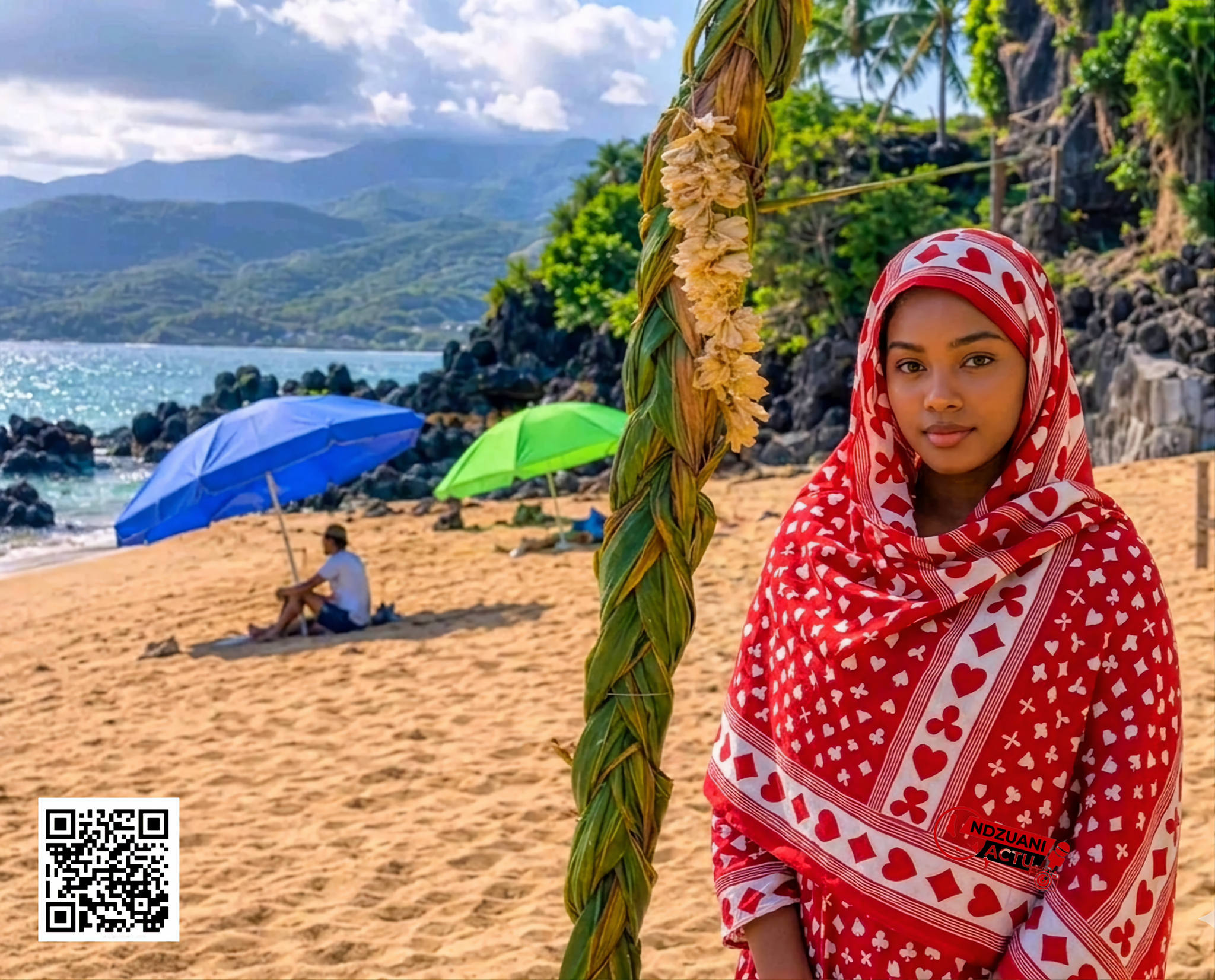 Le chirômani traditionnel sur la plage de Moya